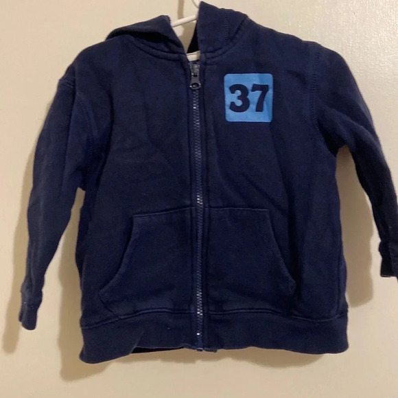 Circo zip up hoodie, boys size 24m, navy blue - Picture 1 of 5